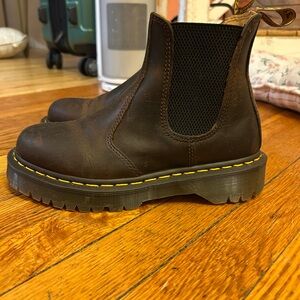 Dr. Martens Yellow and Black Chelsea Boots